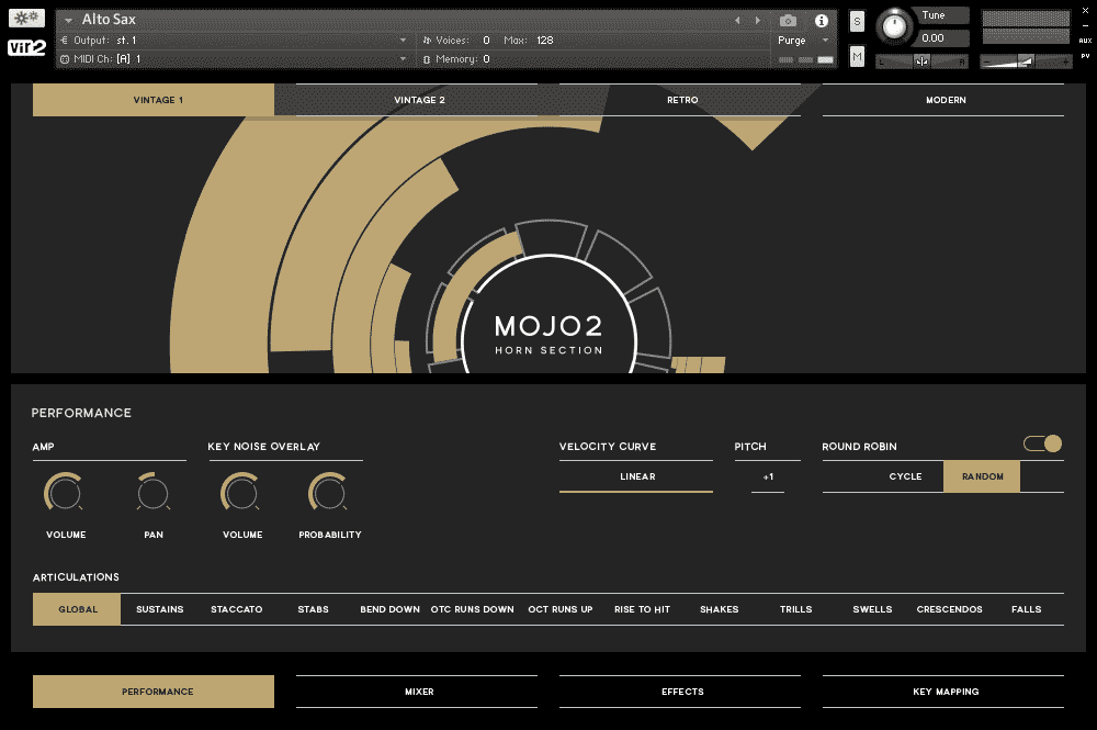 Mojo2 animating through the different sound eras