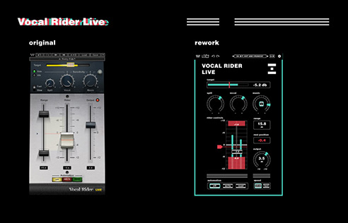 Vocal Rider Live: original confused layout vs. the reading-order rework